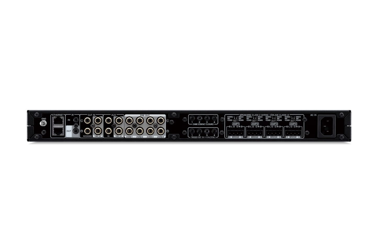 Yamaha XDA-QS5400RK rear panel connections