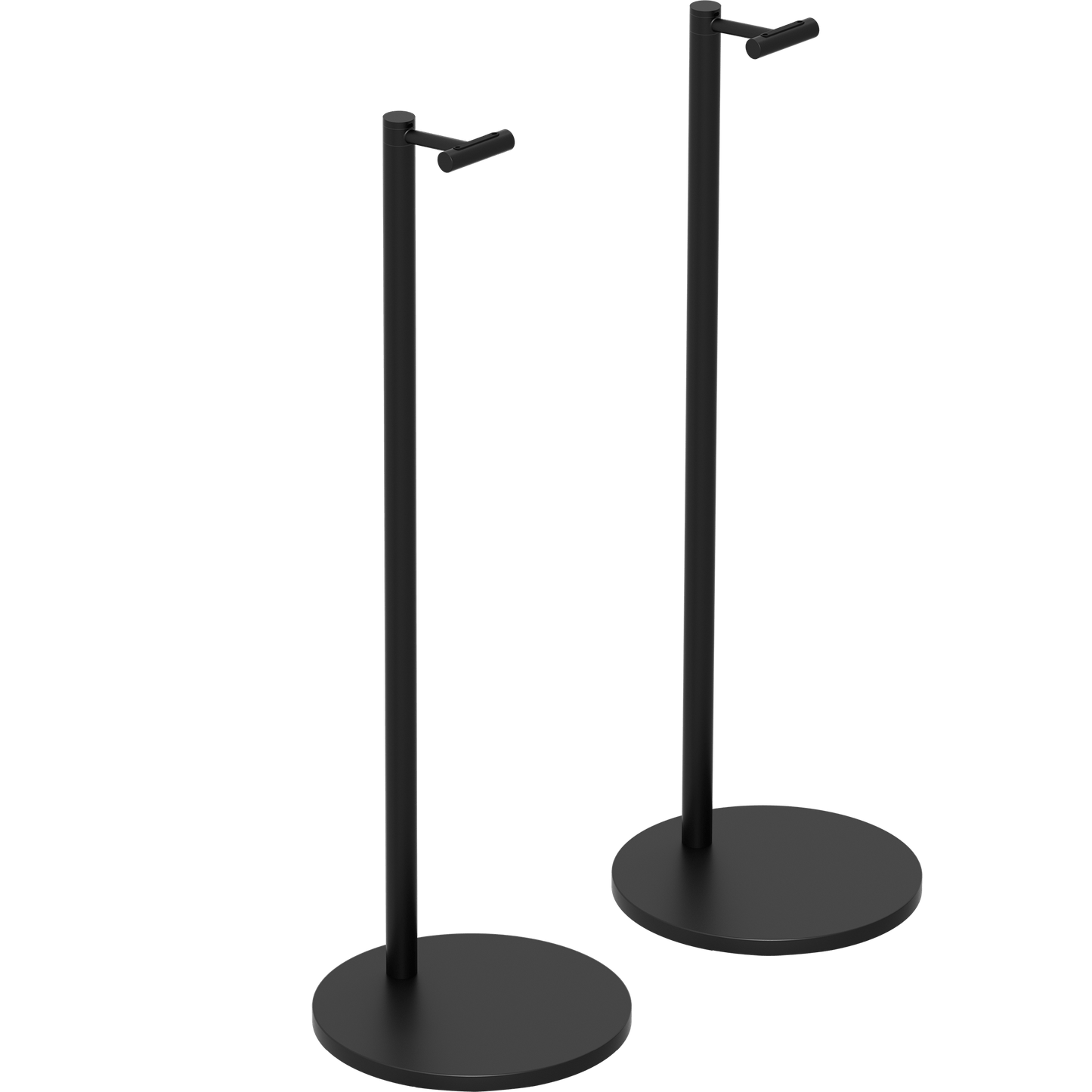 Two Sonos Era 300 stands in black
