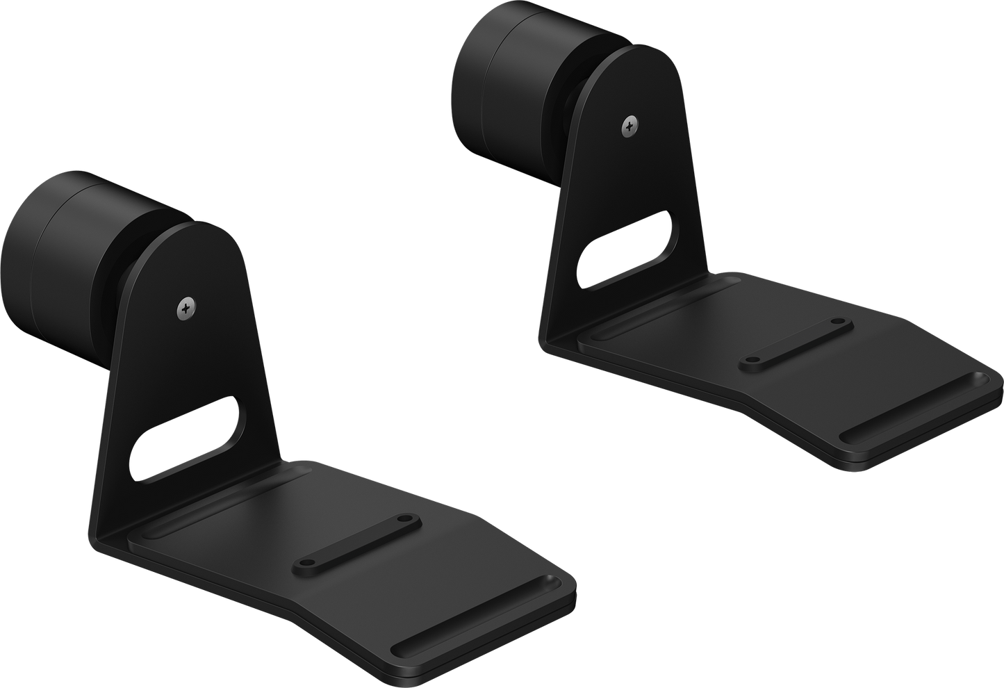 Two Sonos Era 300 wall mounts in black