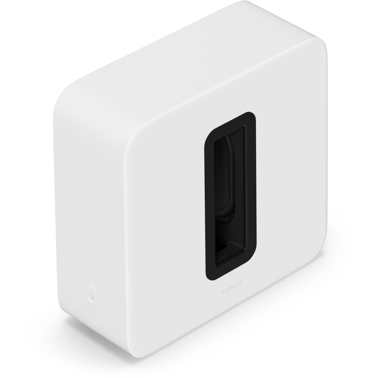 Sonos Sub 4 in White, angled view