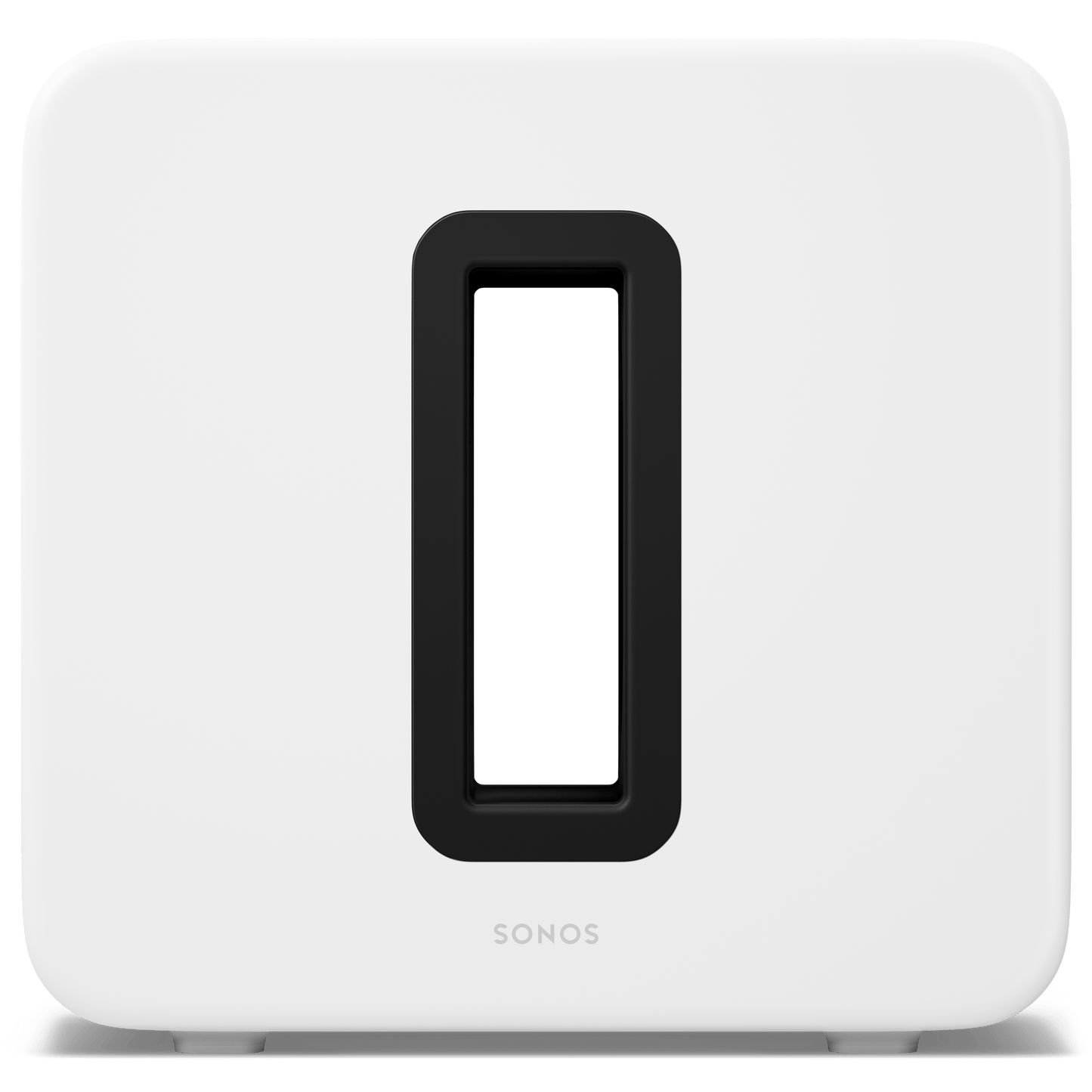 Sonos Sub 4 in White, front straight-on view