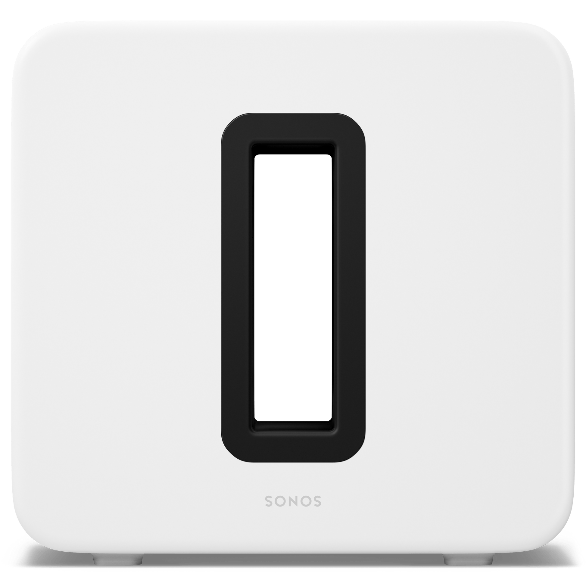 Sonos Sub 4 in White, front straight-on view