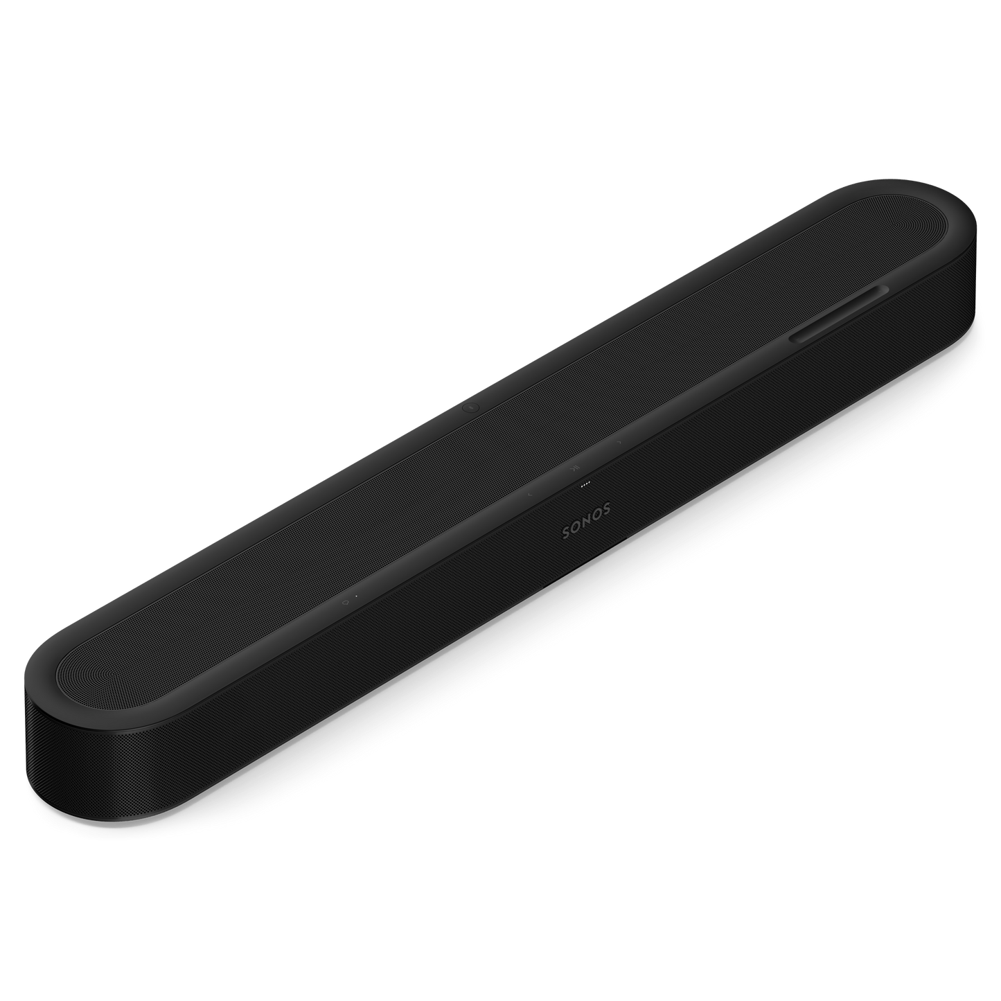 Sonos Beam Ultra soundbar in black, three-quarter front view