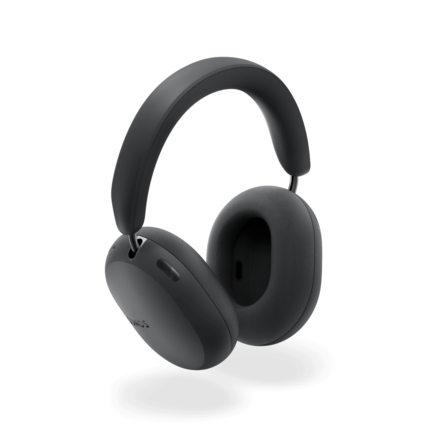 Sonos Ace Ultra wireless headphones in black, three-quarter elevated view