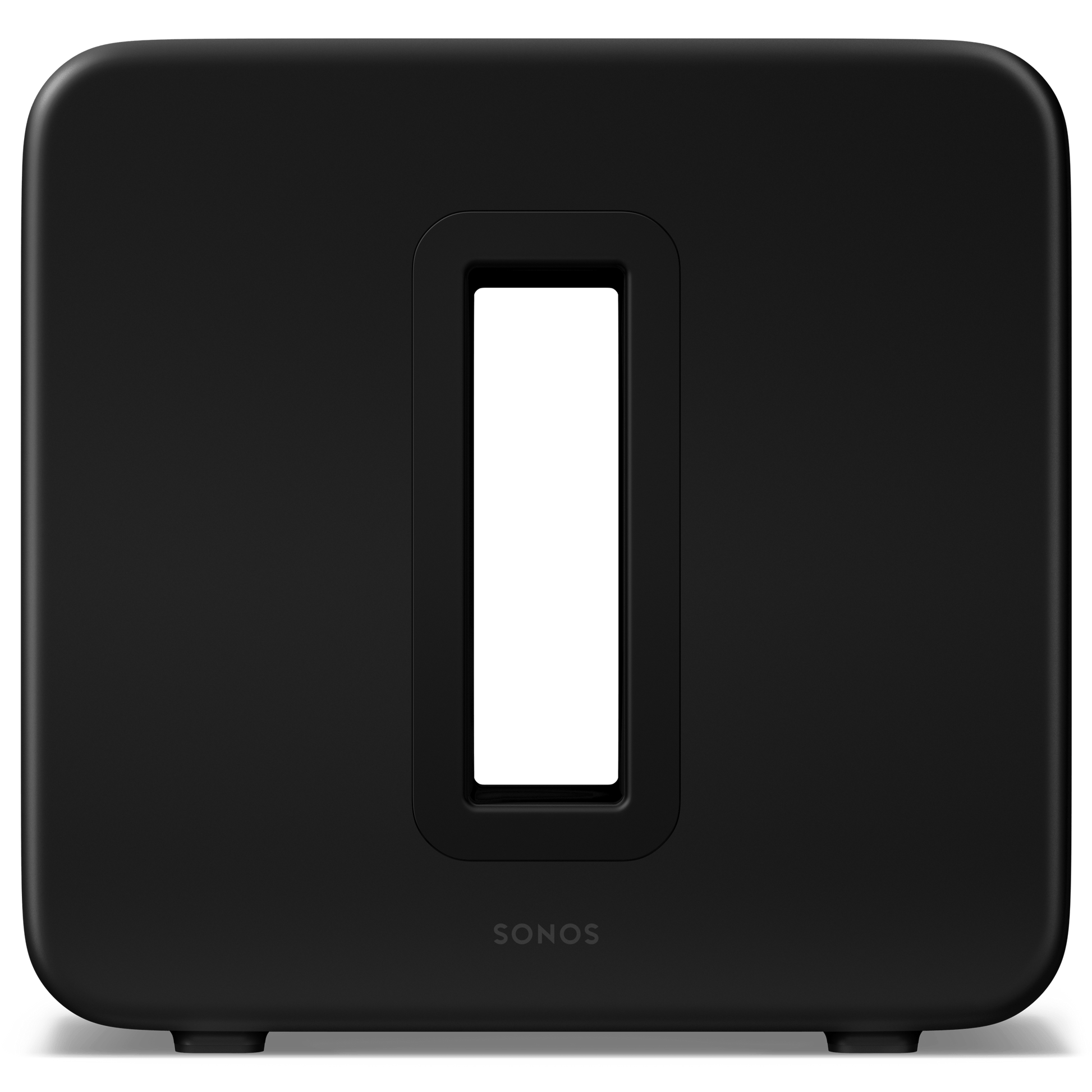 Sonos Sub 4 in Black, front straight-on view