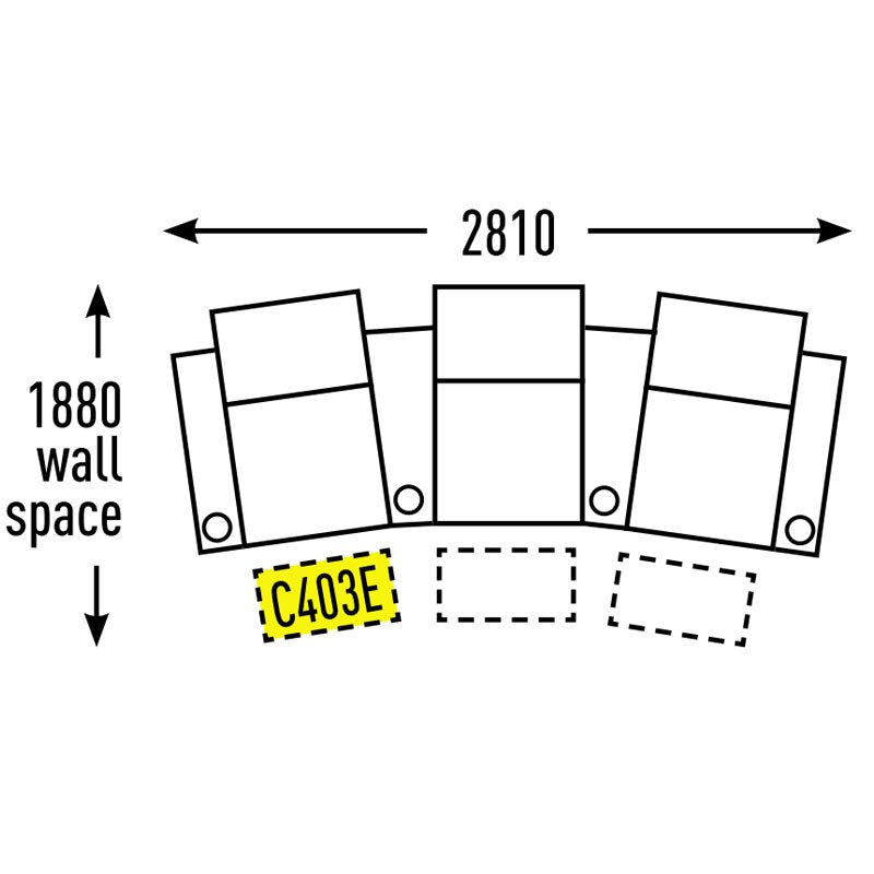 3 Seater - Curved - Special Order
