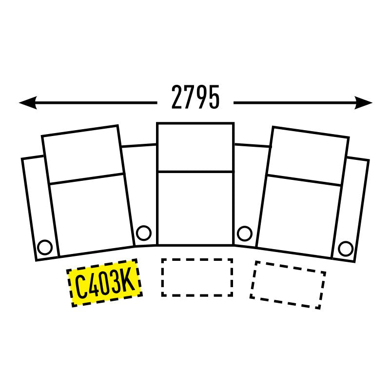3 Seater - Curved - Special Order