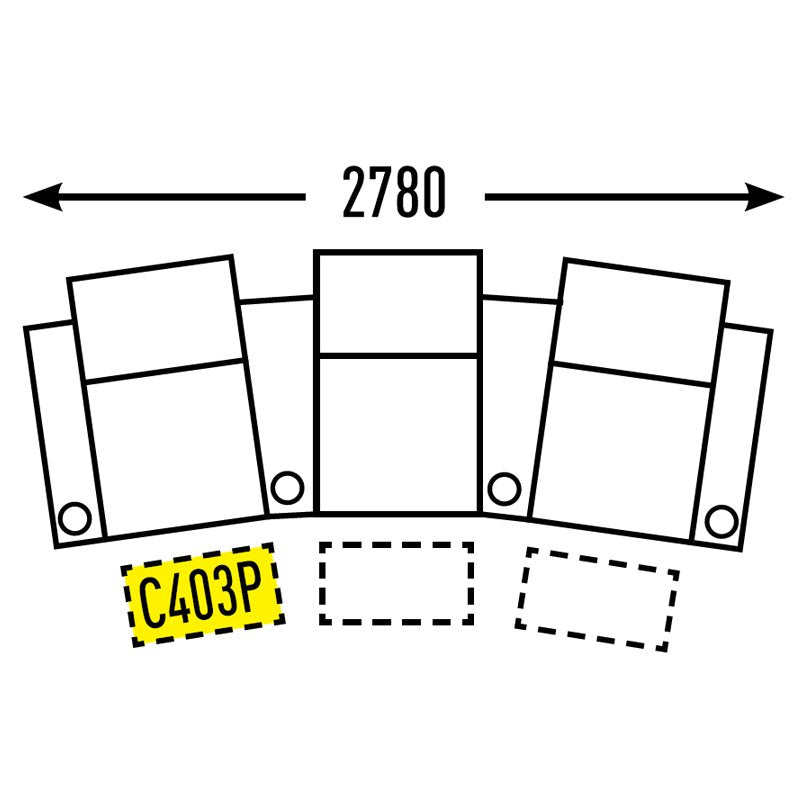 3 Seater - Curved - Special Order