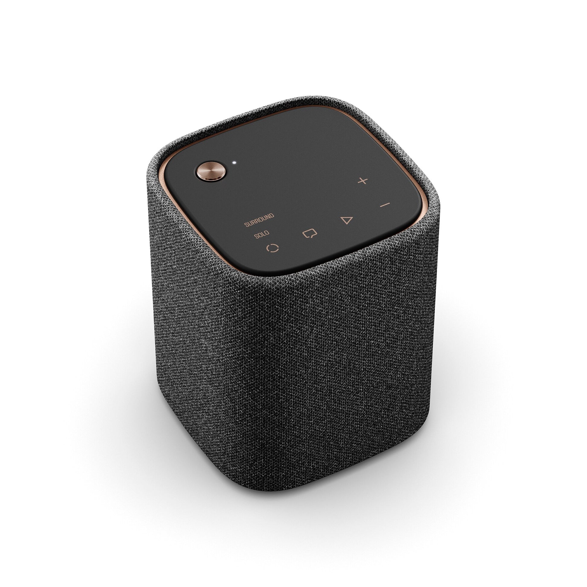 Yamaha WS-X1A True X speaker in carbon gray, angled