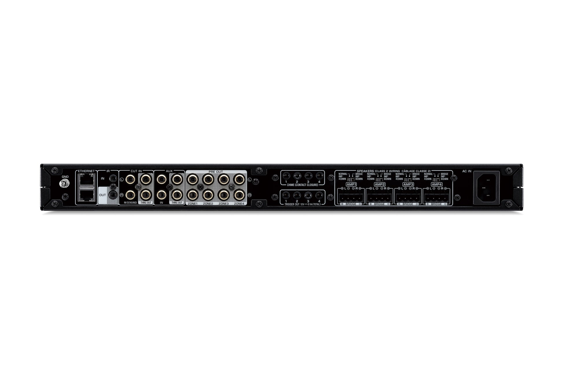 Yamaha XDA-QS5400RK rear panel connections