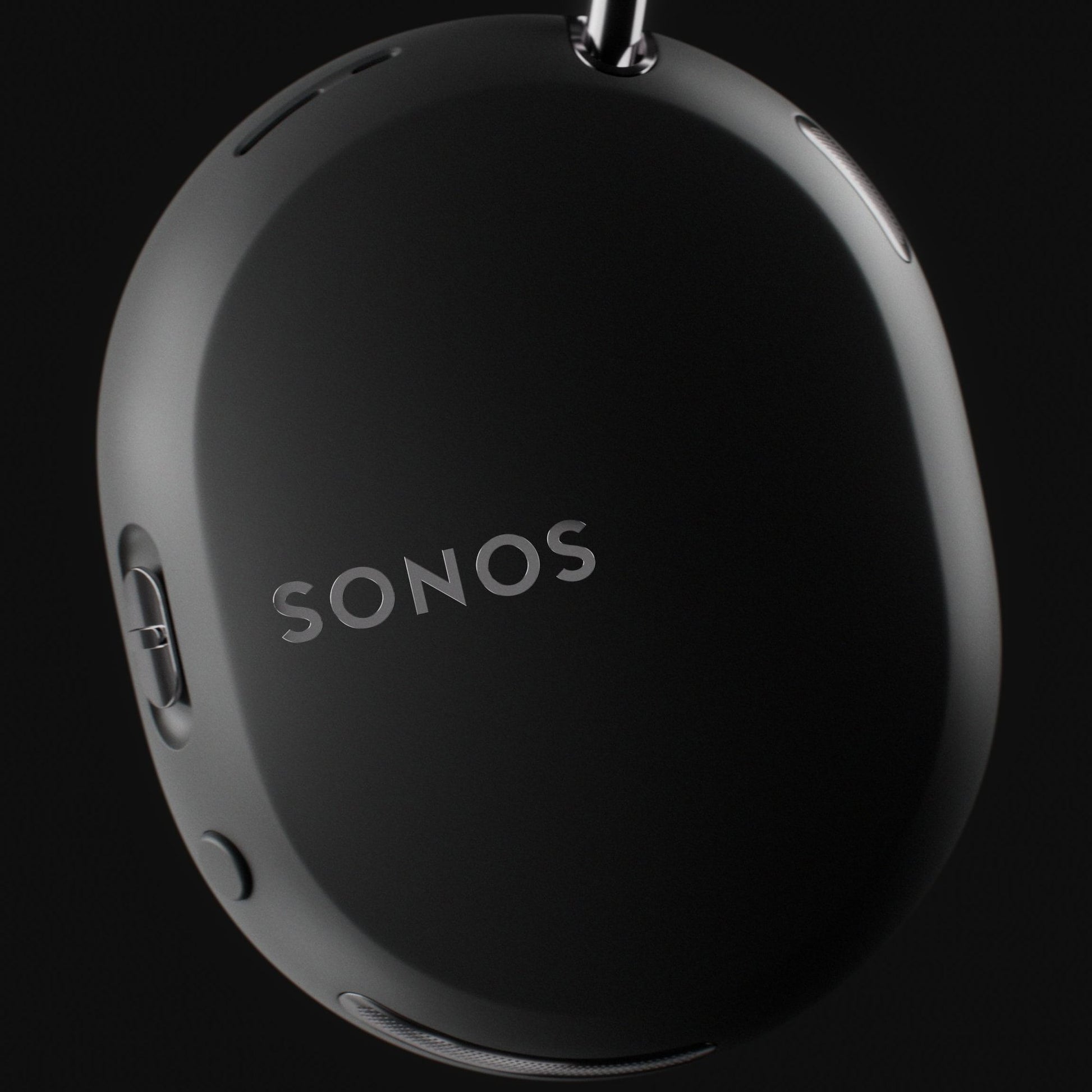 Sonos Ace Ultra in black, side detail view