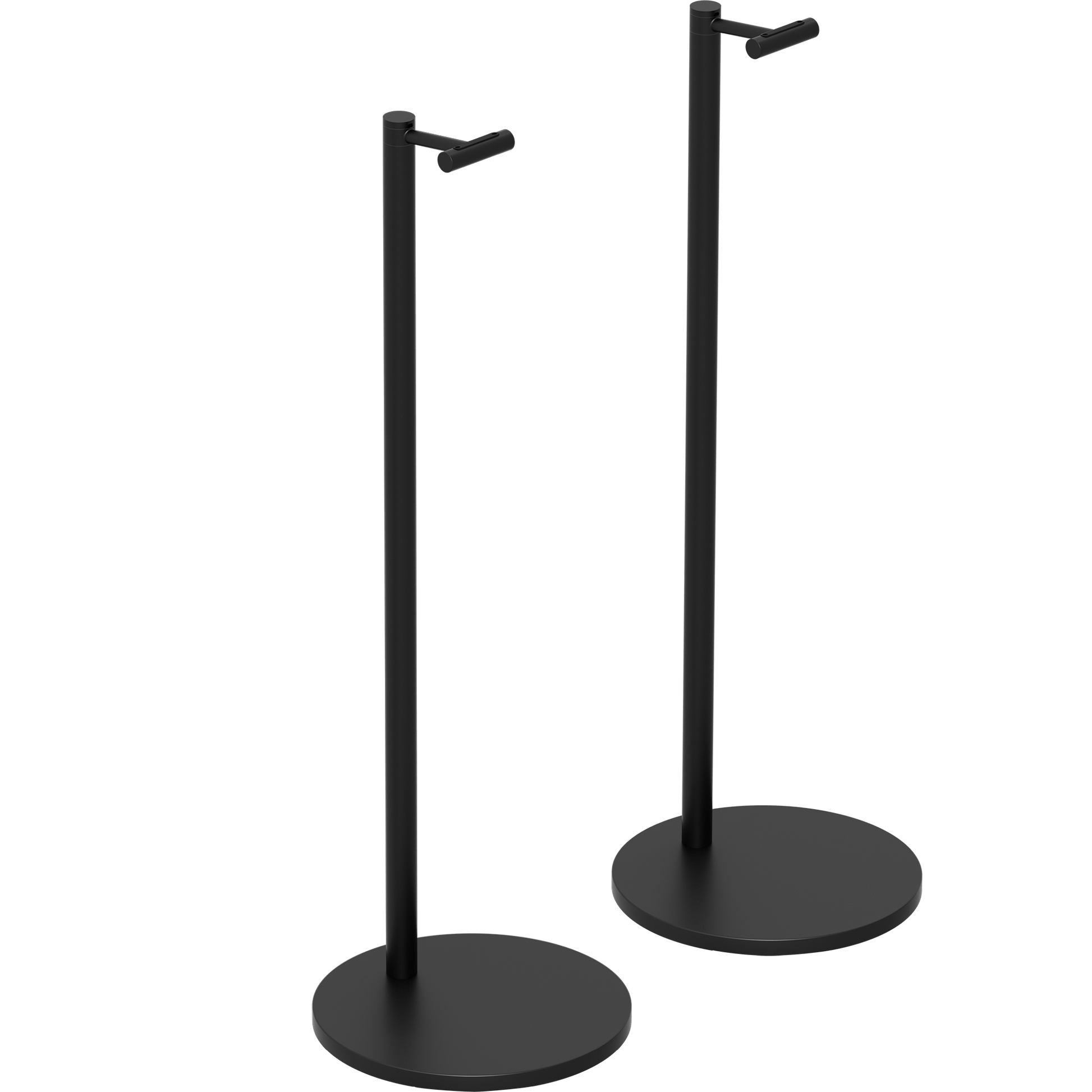 Two Sonos Era 300 stands in black