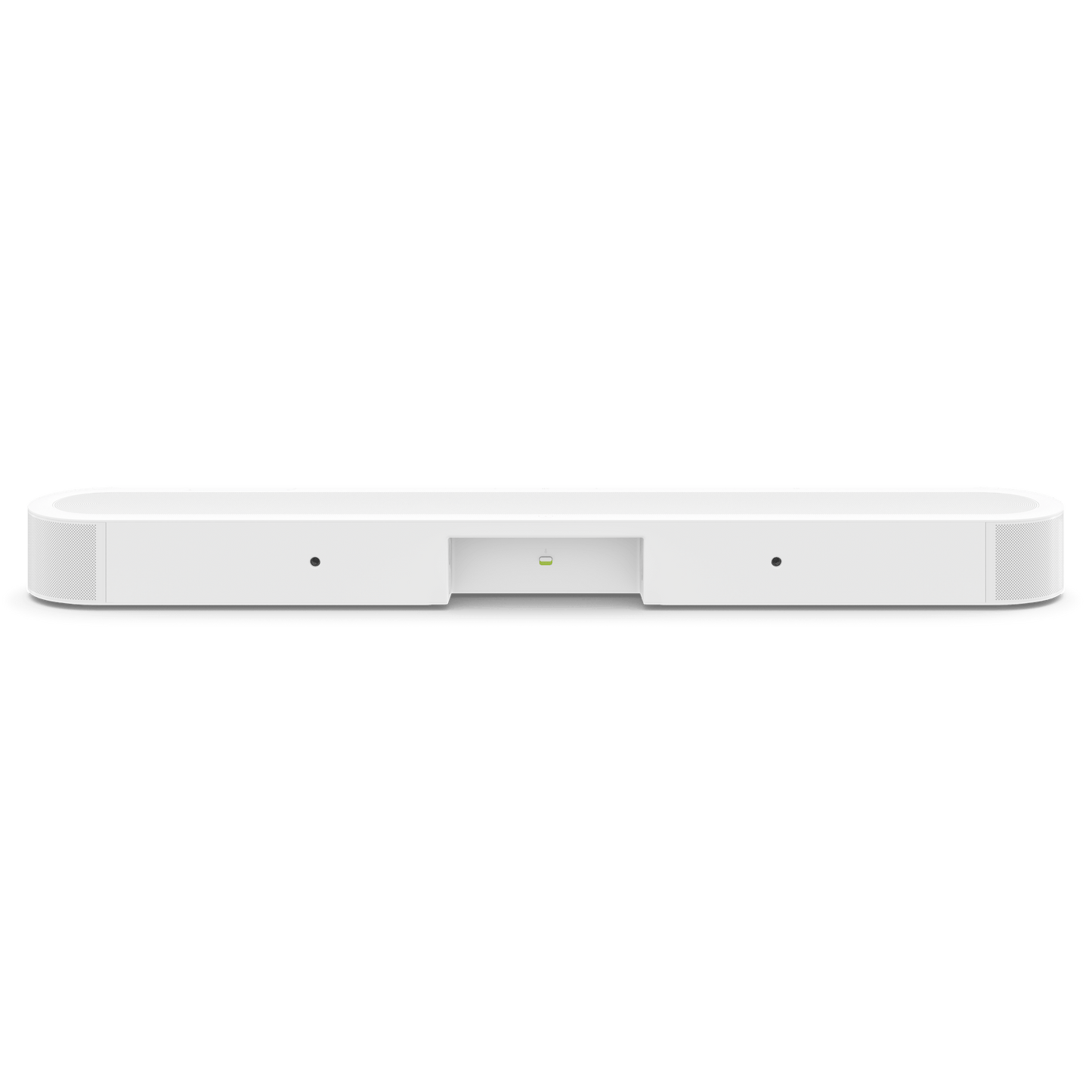 Sonos Beam Ultra in white, rear view showing connections