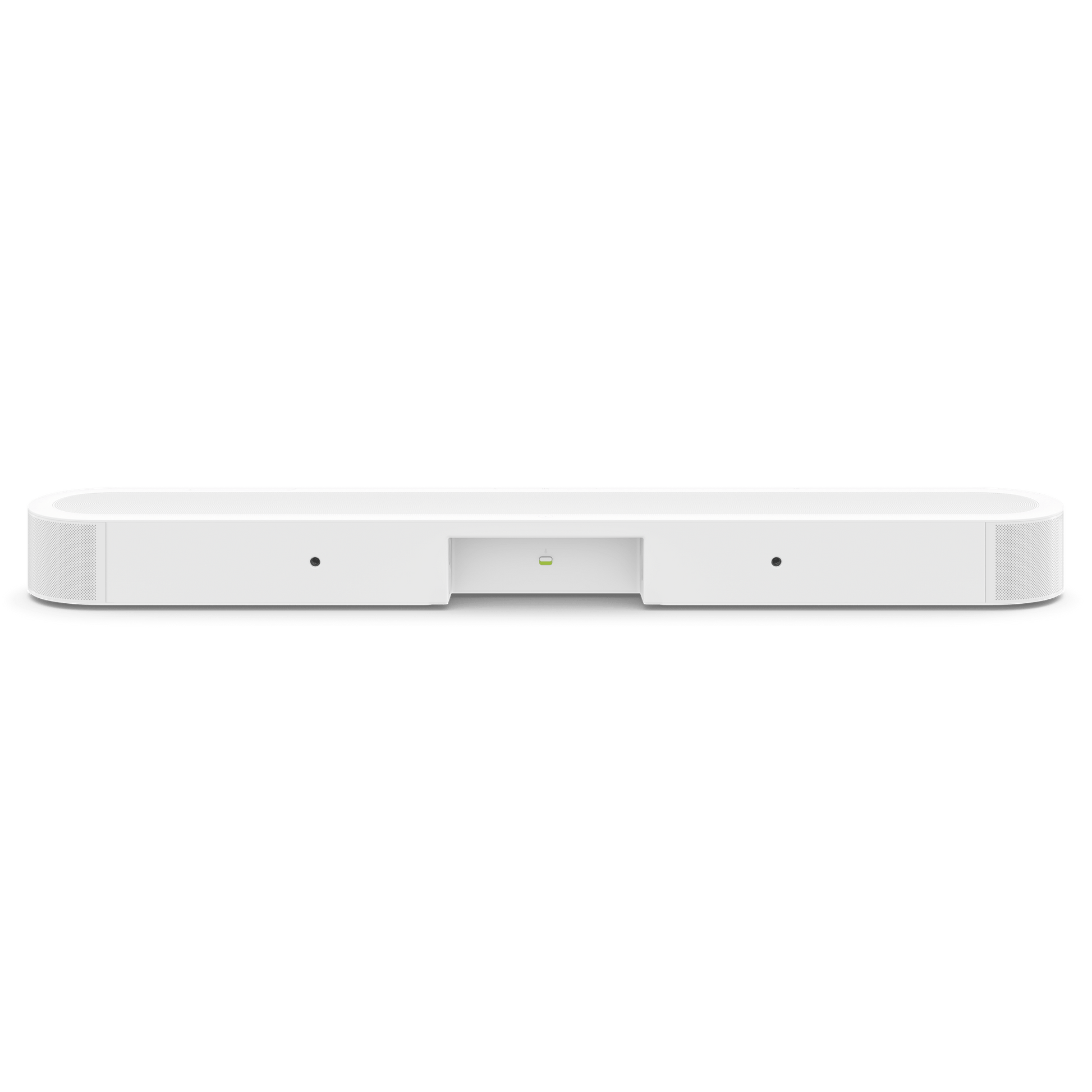 Sonos Beam Ultra in white, rear view showing connections