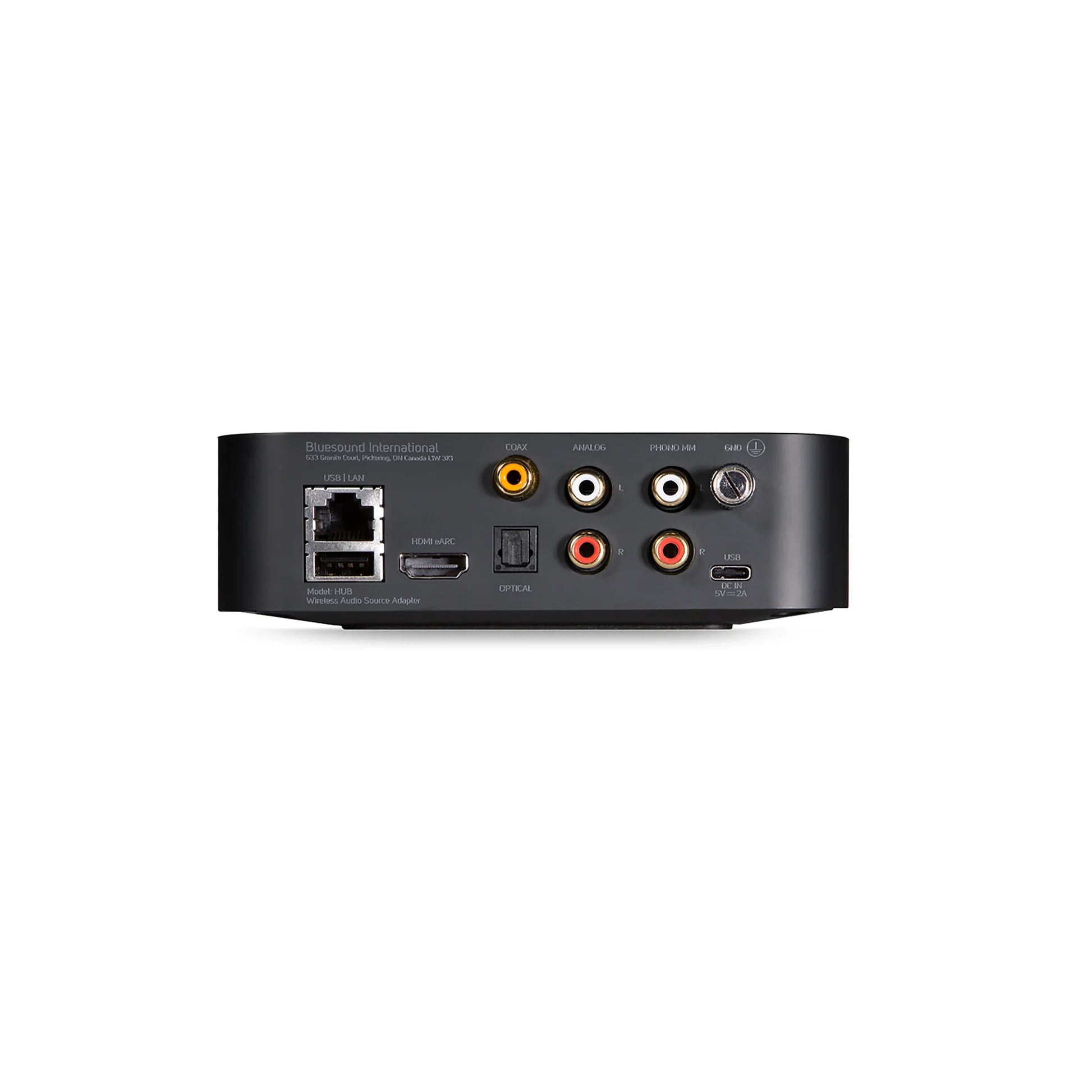 Bluesound Hub rear connections