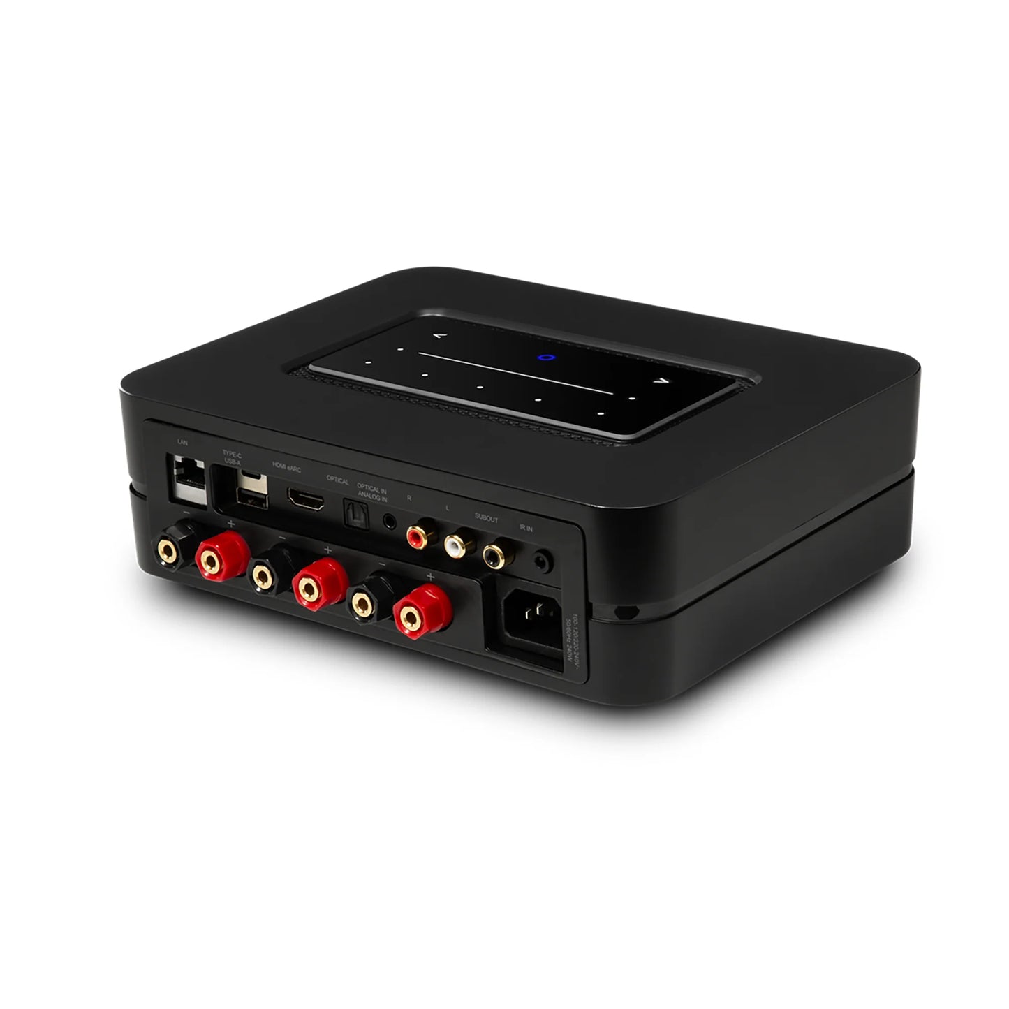 Bluesound Powernode N331 Black rear angled
