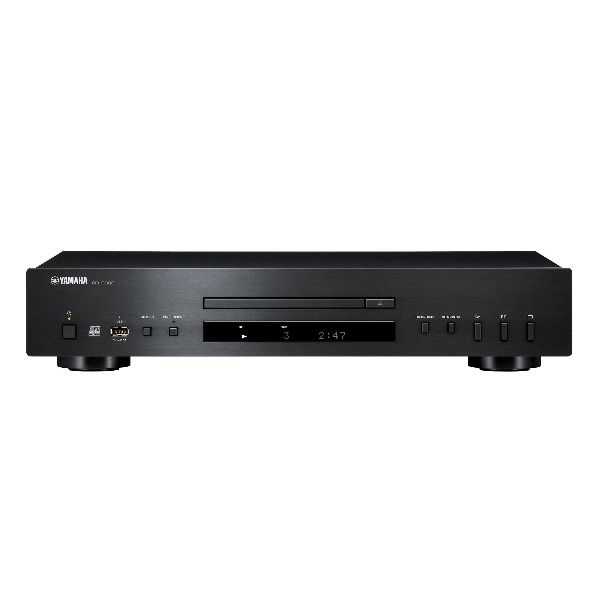 Yamaha CD-S303 CD Player – Black